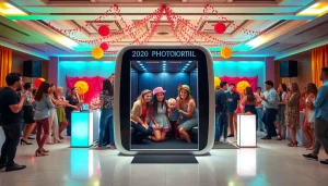 Capture memorable moments at the best photo booth during an exciting event.