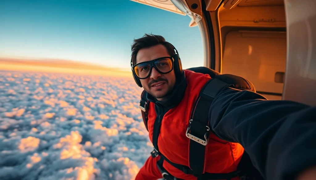 Adrenalinski skok s padalom v tandemu iz letala s spektakularnim razgledom.