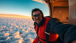 Adrenalinski skok s padalom v tandemu iz letala s spektakularnim razgledom.